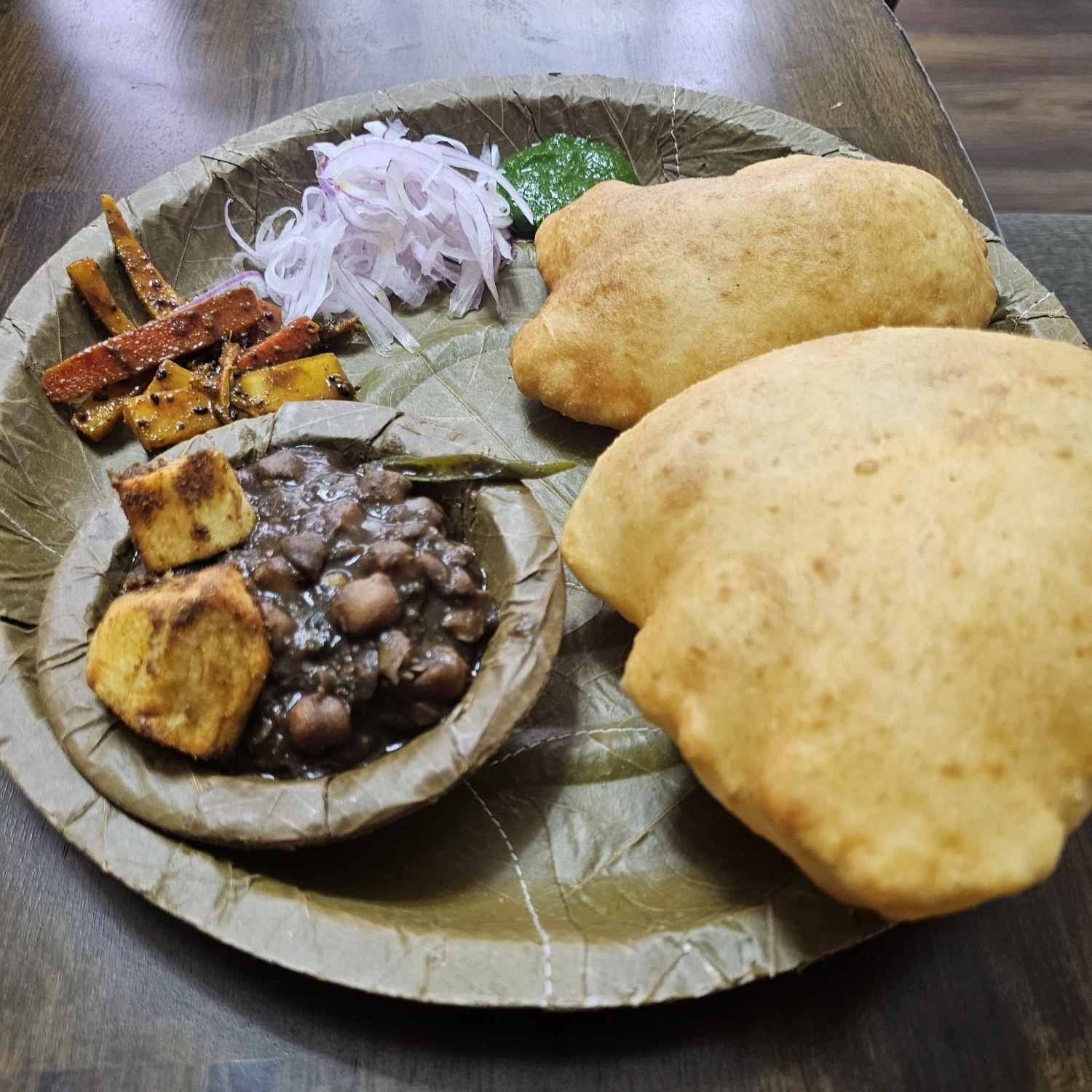 Delicious Chole Bhature at Goggi's Gully in Edmonton, AB